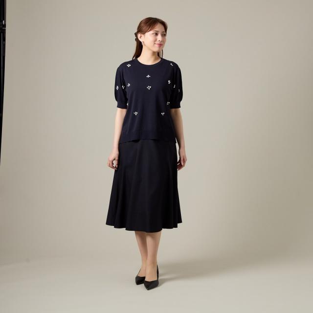 ラ・クープ（LACOUPE）/ビジュー付き大人の華やぎニットプルオーバー_7