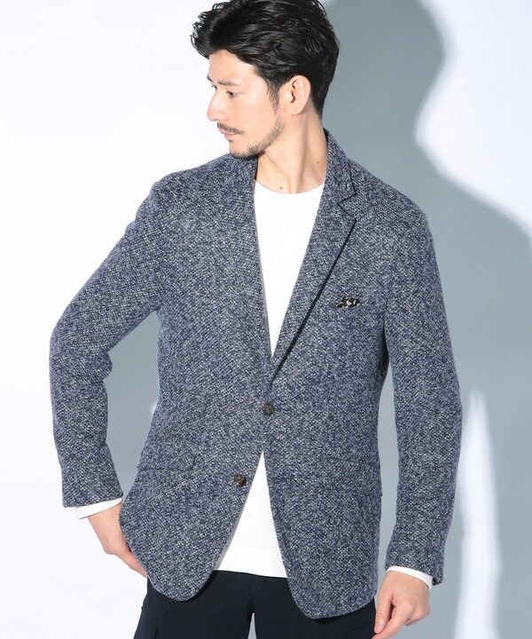 ユニオンステーション（UNION STATION）/ポリエステルラーベン柄テーラードジャケットの通販は