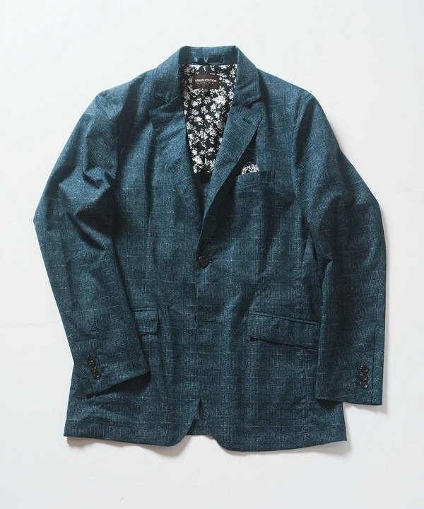 ユニオンステーション（UNION STATION）/メランジプリントテーラードジャケット