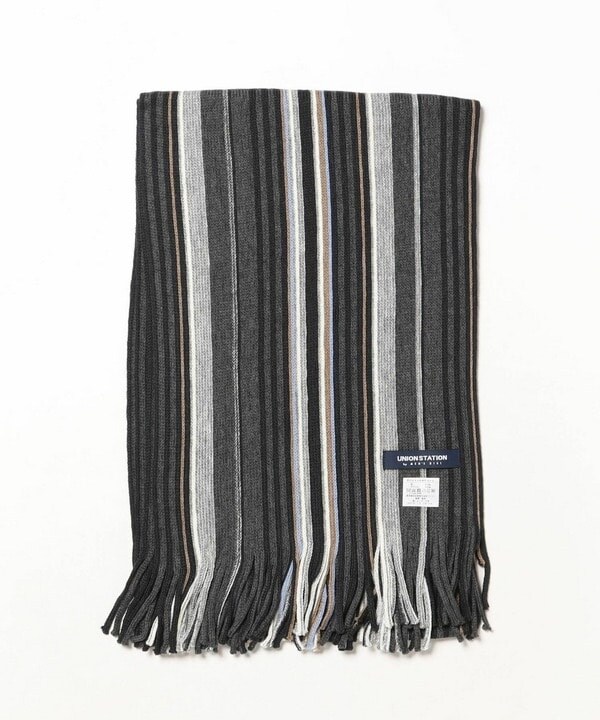 ユニオンステーション（UNION STATION）/ストライプラッセルマフラーの通販は