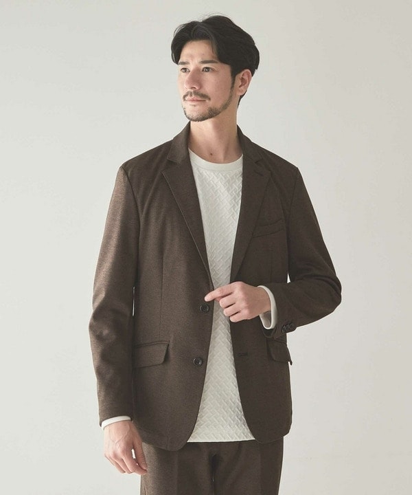 ユニオンステーション（UNION STATION）/【セットアップ着用可】 トップカルゼジャージーテーラードジャケット