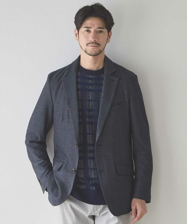 ユニオンステーション（UNION STATION）/デニム風トップカルゼテーラードジャケット