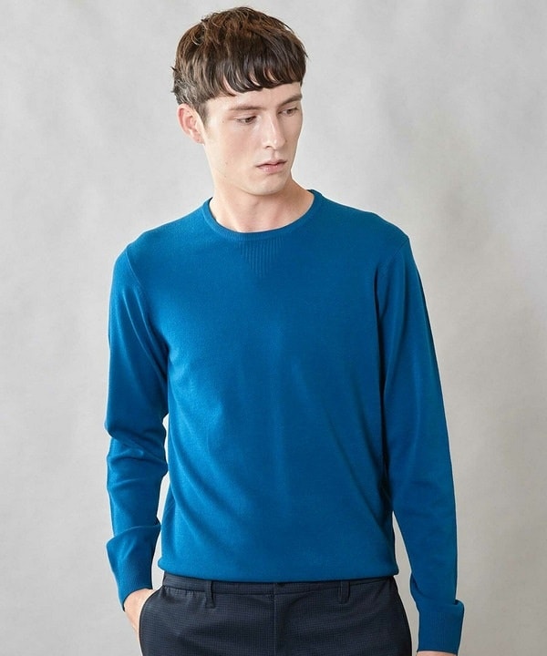 ユニオンステーション（UNION STATION）/【 吸湿・発熱・保温】ウォッシャブル クルーネック ニット