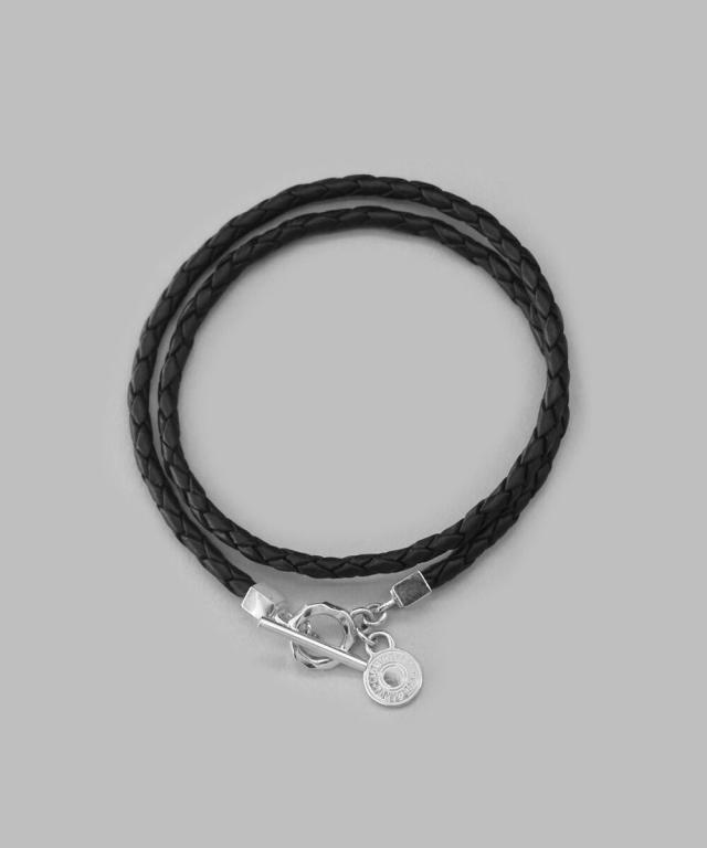 ライオンハート（LION HEART）/LH for Gift リファインドレザーダブルブレスレット/ブラックレザー/シルバー925の通販は