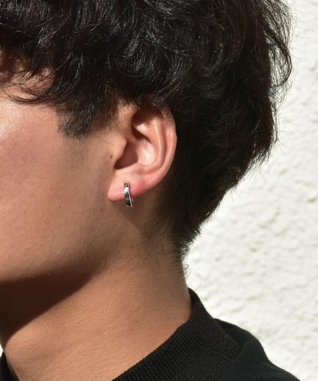 イヤリング LH for Gift シルバーイヤリング/カッティング/シルバー925 ライオンハート イヤリング メンズ レディース シルバー イヤリング