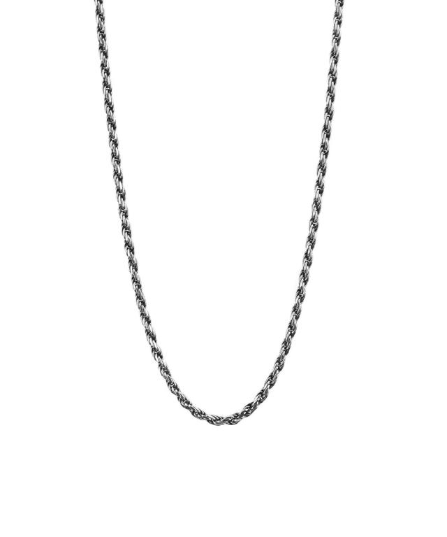 ライオンハート（LION HEART）/LH スモール ロープチェーンネックレス/いぶし/50cm/シルバー925の通販は