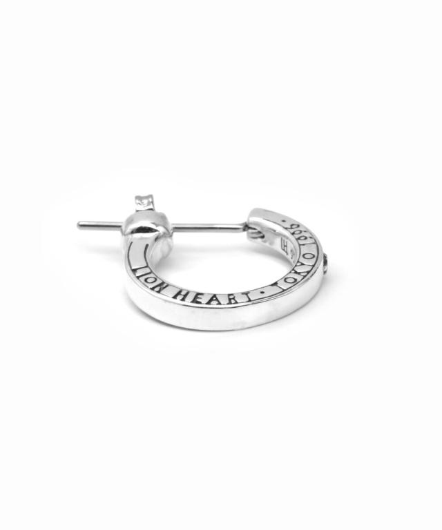新品　未使用　ライオンハート　ロゴ　フープ　ピアス　合成ダイヤ　クロッシング ライオンハート（LION HEART）/LH for Gift クロッシングピアス/EL