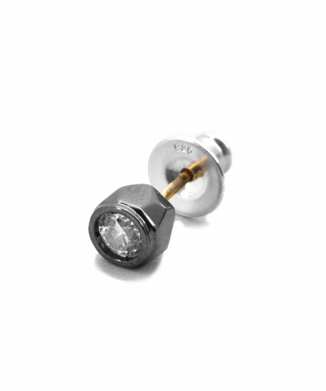 ライオンハート/LH for Gift フラグメントスタッズピアス/ブラック×クリアストーン/シルバー925の通販は 12,100円