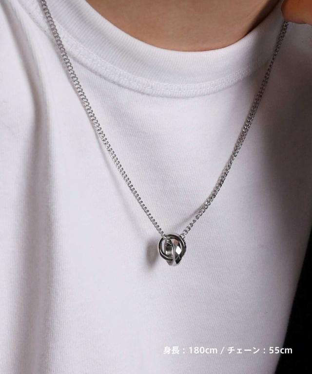 ライオンハート（LION HEART）/【限定展開/限定BOX付き】LH−1ダブルリングペアネックレス/シグネチャー/ステンレス金アレ対応_18