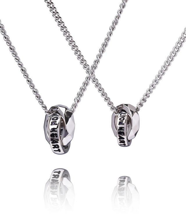 ライオンハート（LION HEART）/【限定展開/限定BOX付き】LH−1ダブルリングペアネックレス/シグネチャー/ステンレス金アレ対応_7
