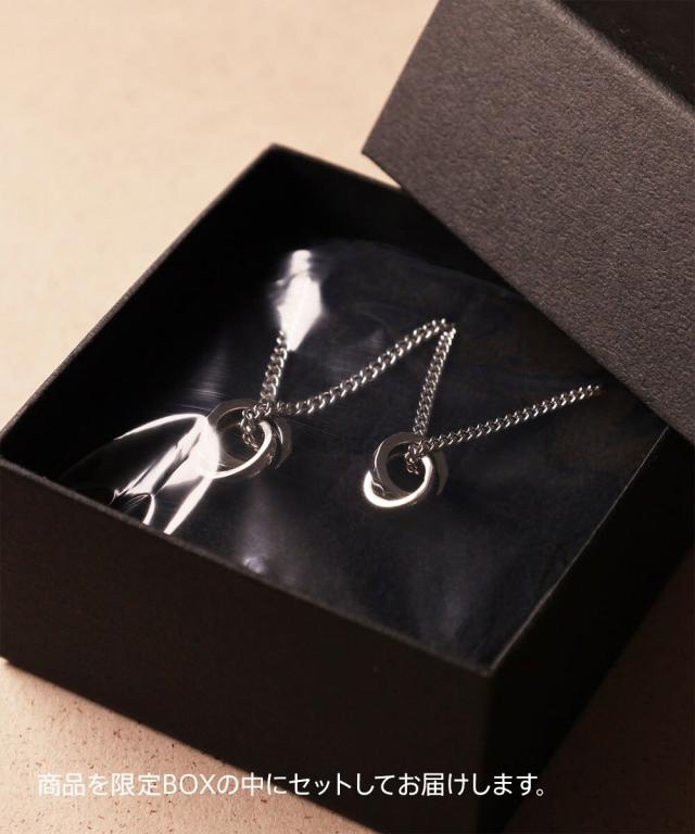 ライオンハート（LION HEART）/【限定展開/限定BOX付き】LH−1ダブルリングペアネックレス/シグネチャー/ステンレス金アレ対応_12