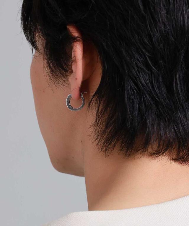 百獣の王ハート形（LION HEART）/LH 23rd クロッシングピアス/シティ受けが良い/J/しろがね色925