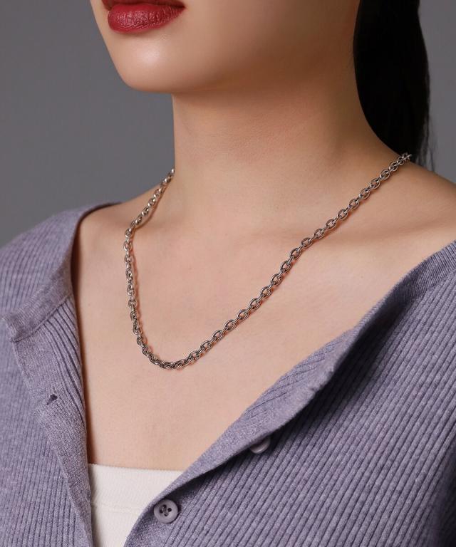 ライオンハート（LION HEART）/LH ラージ アズキチェーンネックレス(いぶし)50cm/シルバー925_3