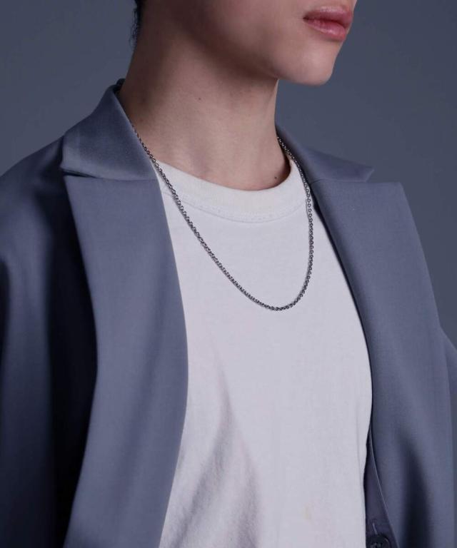 ライオンハート（LION HEART）/LH ミディアム アズキチェーンネックレス(いぶし)60cm/シルバー925