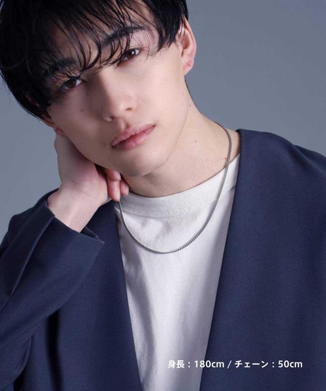 ライオンハート（LION HEART）/LH ミディアム 喜平チェーンネックレス(いぶし)50cm/シルバー925