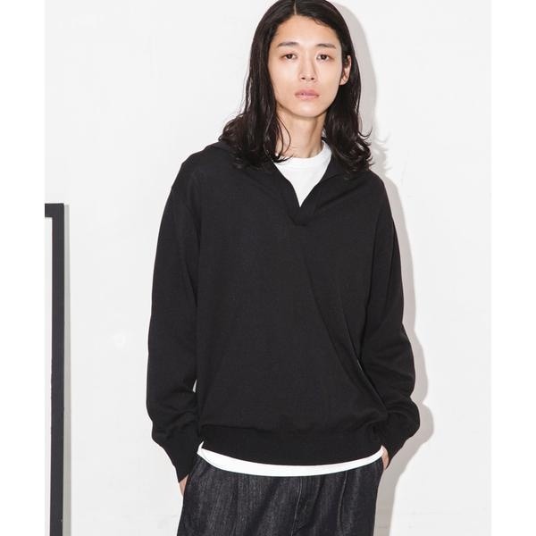 ナノユニバース（NANO universe）/「ESSENTIAL LINE」天竺スキッパーポロ