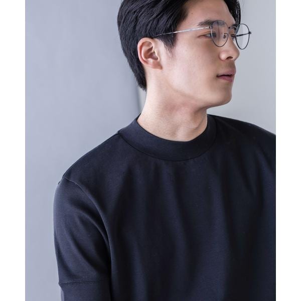 ナノユニバース（NANO universe）/「FORMAL JERSEY」モックネックカットソー半袖