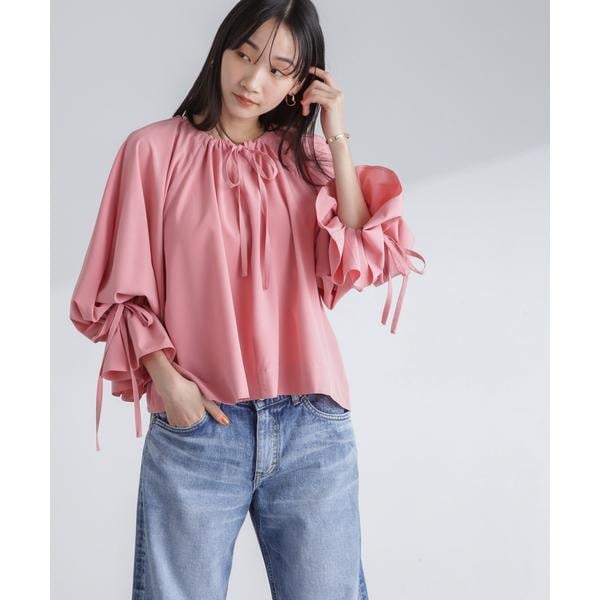 ナノユニバース（NANO universe）/前後2wayキャンディースリーブブラウスの通販は 5,192円