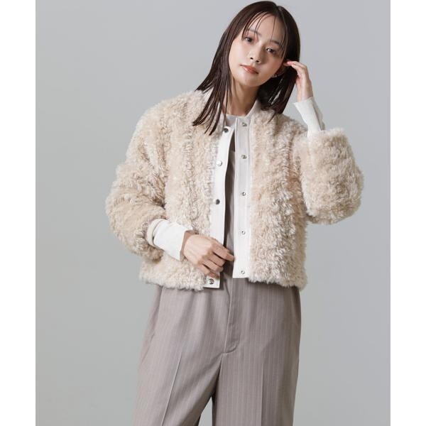 ナノユニバース(NANO universe)/カーリーファーショートブルゾンの通販は 10,118円