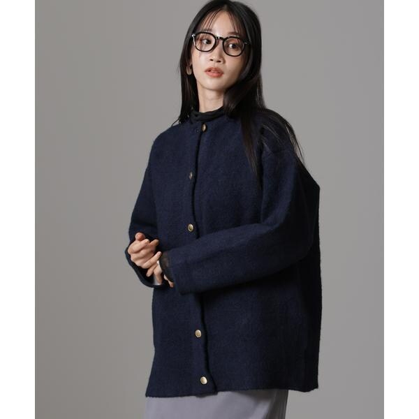 ナノユニバース（NANO universe）/配色起毛ニットジャケットの通販は 7,128円