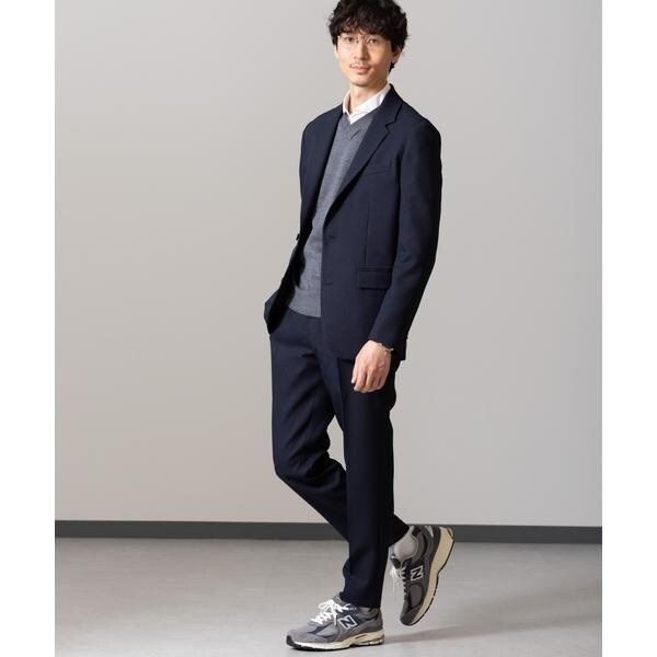 ナノユニバース　ダメリーノ　ツイルストレッチセットアップ　ネイビー　Sサイズ NANO universe セットアップ 「Damerino」RE;NAPES(R) ツイル