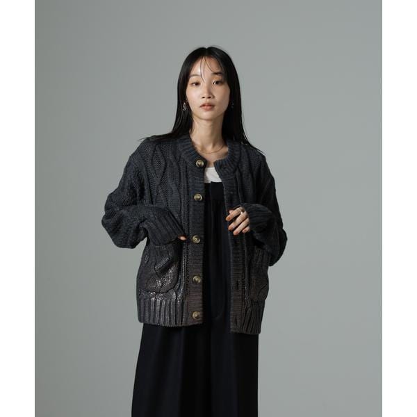 ナノユニバース（NANO universe）/LOGAN／Foil カーディガン