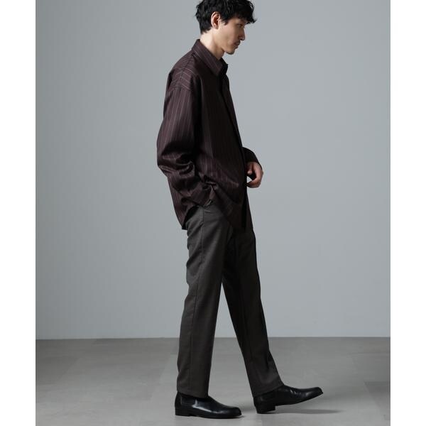 ナノユニバース（NANO universe）/「N TROUSERS PREMIUM」RENURウール混洗えるサキソニーパンツ(セットアップ可)_3