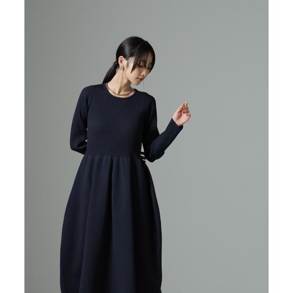 ナノユニバース（NANO universe）/フォルムスカートニットワンピース