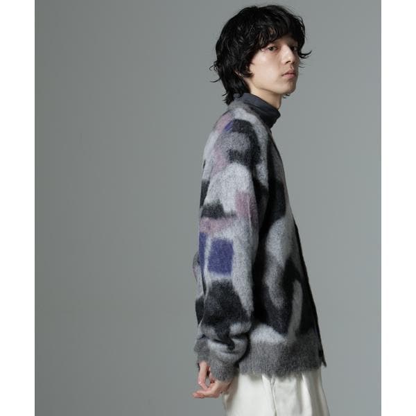 ナノユニバース（NANO universe）/「着るアート」YUTAKA KAWAI モヘヤミックスカーディガン