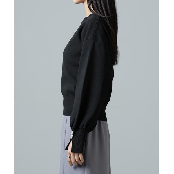 ナノユニバース（NANO universe）/洗濯機洗い可パールスリーブニットトップスの通販は