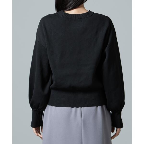 ナノユニバース（NANO universe）/洗濯機洗い可パールスリーブニットトップスの通販は