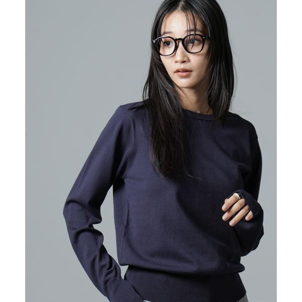 ナノユニバース(NANO universe)/洗濯機洗可バンブーレーヨンニットプルオーバーの通販は