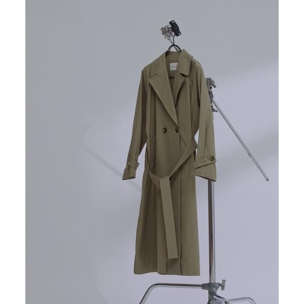 ナノユニバース（NANO universe）/撥水加工コットンナイロンバックギャザーコート