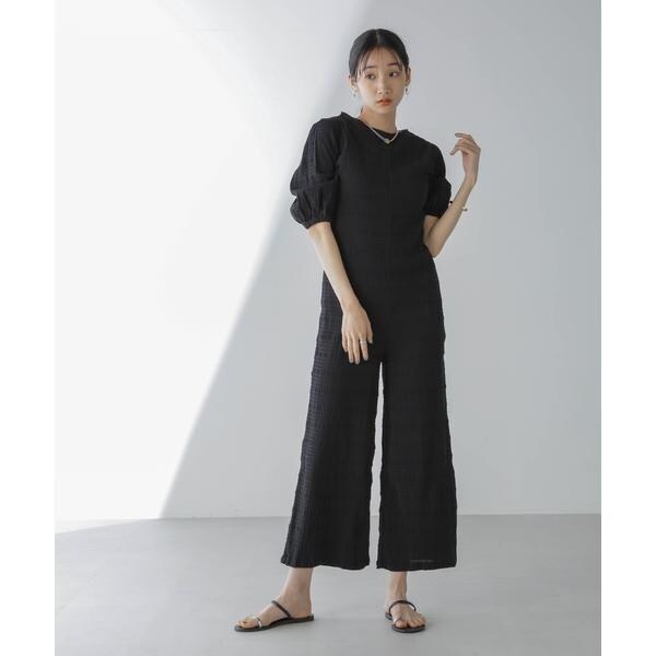 ナノユニバース（NANO universe）/RITA ROW／Puffy sleeves jumpsuit