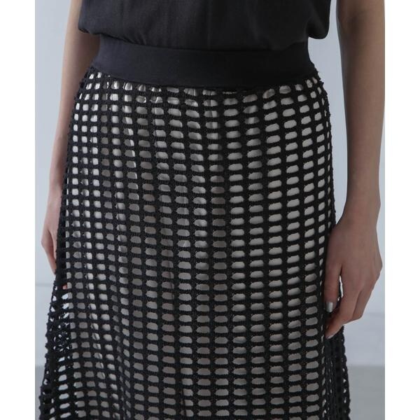 ナノユニバース（NANO universe）/RITA ROW／Crochet straight long skirt
