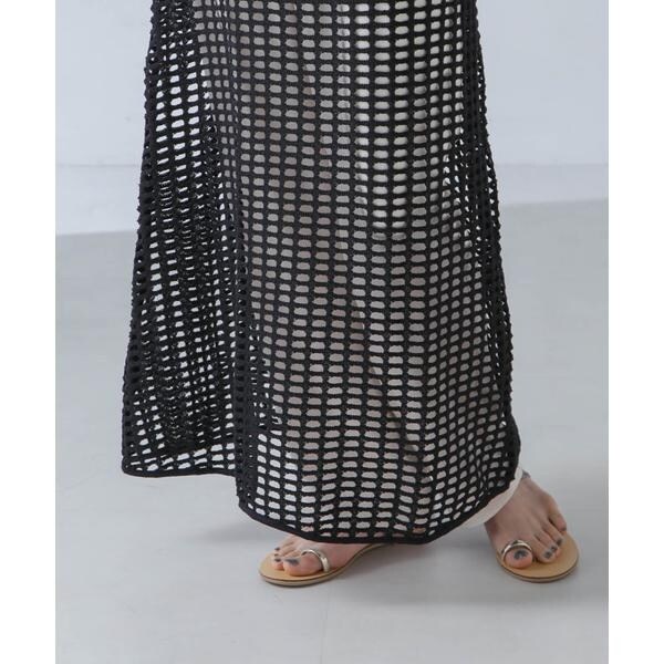 ナノユニバース（NANO universe）/RITA ROW／Crochet straight long dress ナノユニバース（NANO universe）/RITA ROW／Crochet straight long skirt