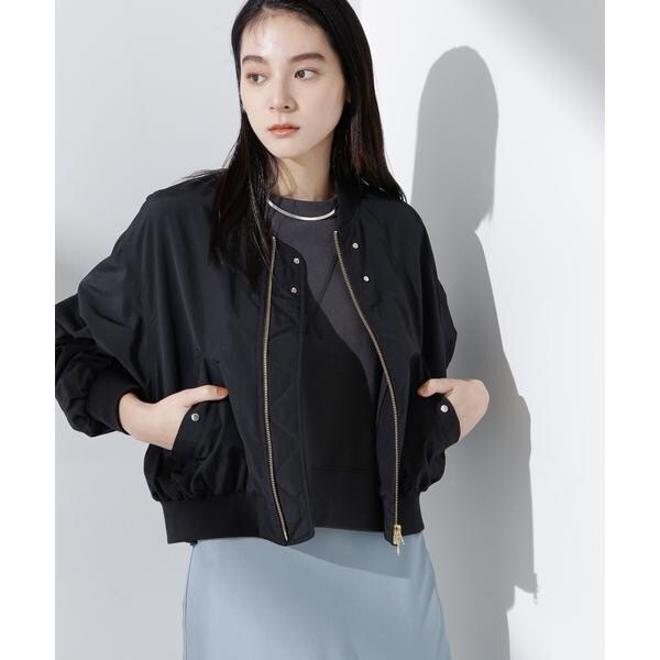 nano universe ナノユニバース ナイロンリブブルゾン NANO universe｜撥水ナイロンリブブルゾン | Rakuten Fashion
