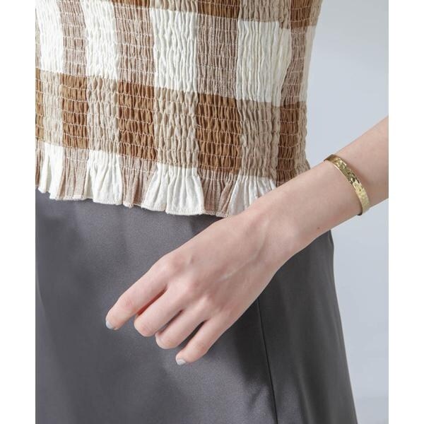 ナノユニバース（NANO universe）/RITA ROW／Checkered smocked body top_12