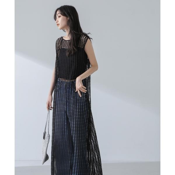 ナノユニバース（NANO universe）/RITA ROW／Crochet straight long dress