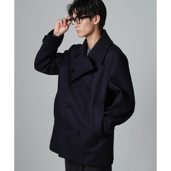 ナノユニバース（NANO universe）/ハードプレスメルトンボルドフィットメルトンピーコート