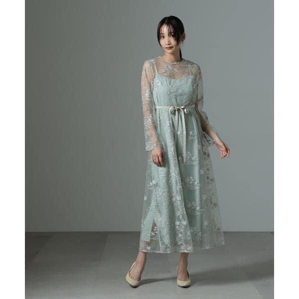 ナノユニバース（NANO universe）/kaene／スパンコールエンブロイダリードレス