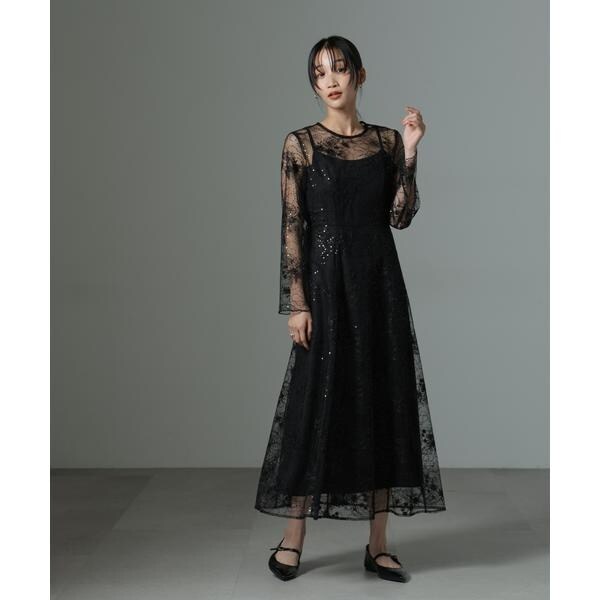 ナノユニバース（NANO universe）/kaene／スパンコールエンブロイダリードレス