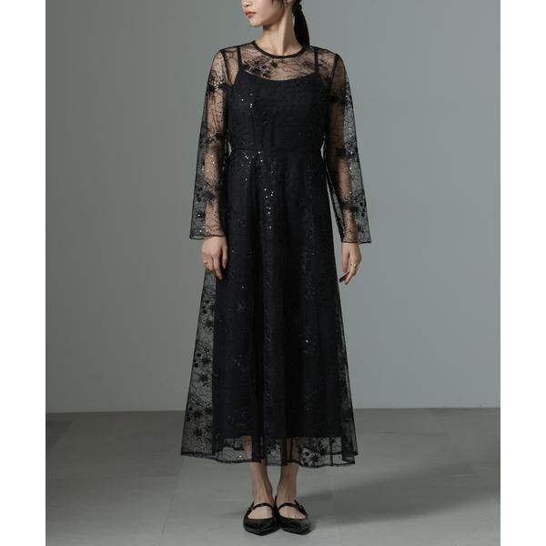 ナノユニバース（NANO universe）/kaene／スパンコールエンブロイダリードレス