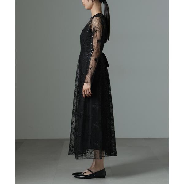 ナノユニバース（NANO universe）/kaene／スパンコールエンブロイダリードレス