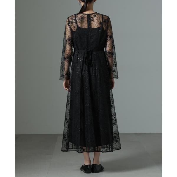 ナノユニバース（NANO universe）/kaene／スパンコールエンブロイダリードレス