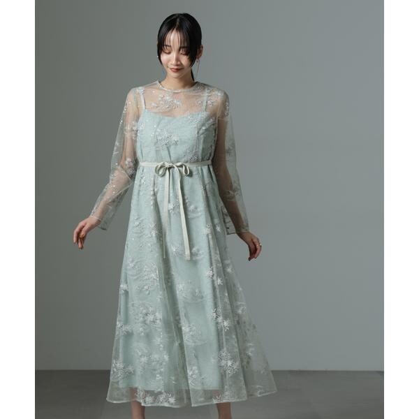 ナノユニバース（NANO universe）/kaene／スパンコールエンブロイダリードレス