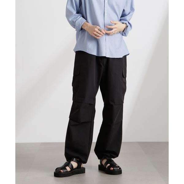 フランスタイプ 海軍 デッキパンツ M ネイビー 綿 コットン100