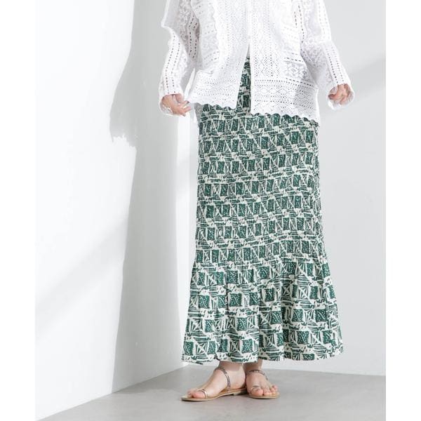 ナノユニバース（NANO universe）/Sara mallika／COTTON POPLIN SHIRRING SKIRT