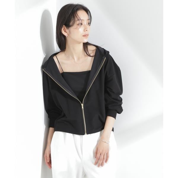 ナノユニバース（NANO universe）/「MC」coveross(R)ツイル調 冷感プレーティング天竺ジップアップパーカー