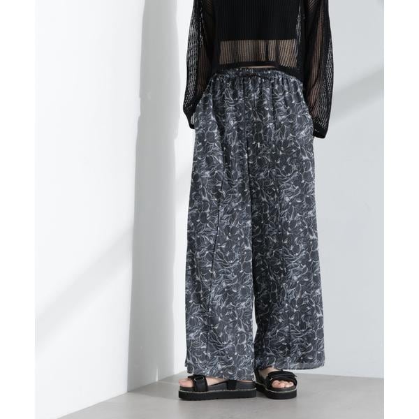 ナノユニバース（NANO universe）/ロンシャンオールドコレクション フラワーワイドパンツ